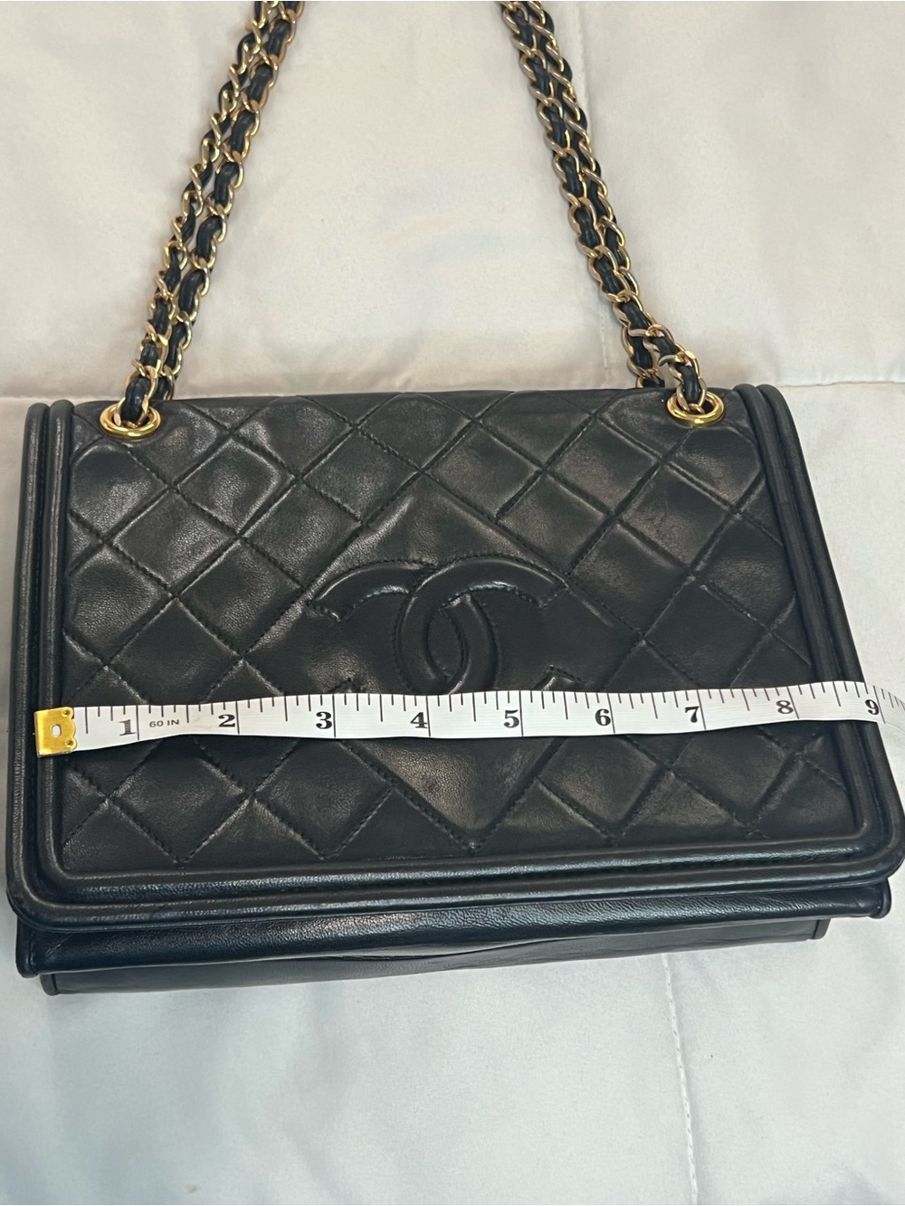 Chanel Gold Chain Matelasse Lambskin Shoulder Bag - Picture 13 of 16